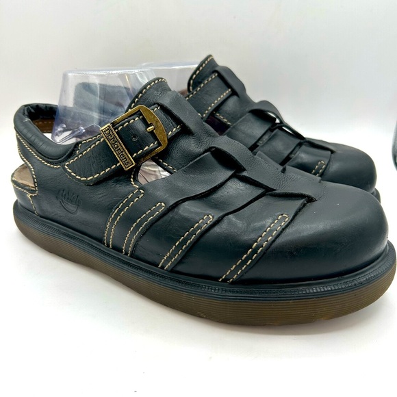 Dr. Martens Other - MIE RARE Dr Martens Sandals Mens Sz 11 Vintage Fisherman Black Chunky Y2K Grunge